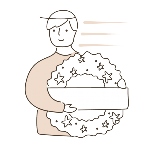 Asset 19 วิธีการสั่งซื้อพวงหรีดขั้นตอนที่ 4 - ส่งรูปให้ตรวจก่อนและหลังส่ง